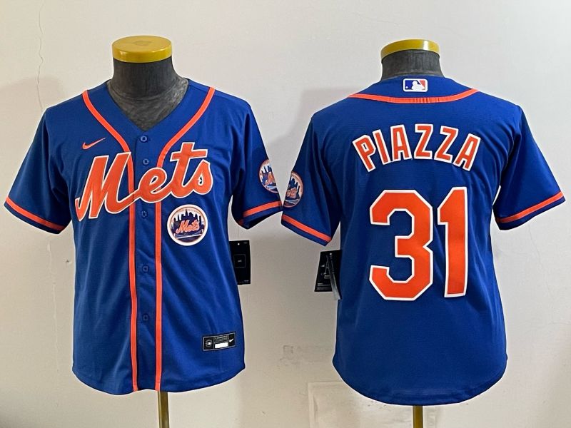 Youth New York Mets #31 Piazza Blue Game 2026 Nike MLB Jersey style 003->nba hats->Sports Caps